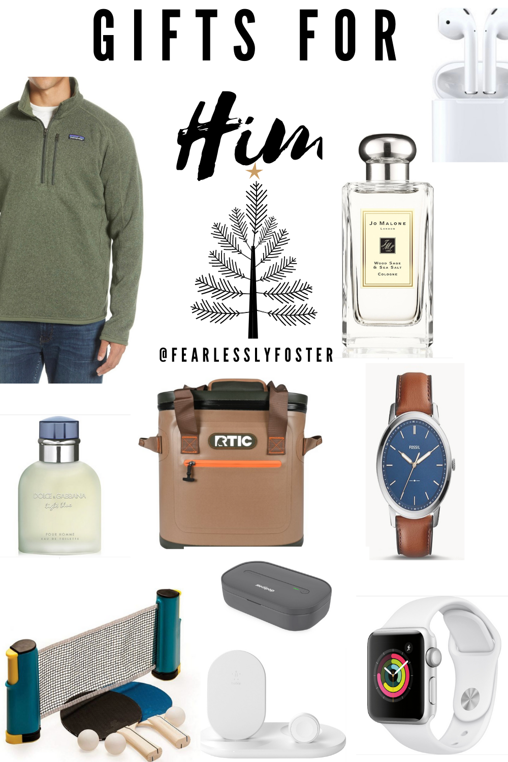 The perfect holiday gift guide for him - Fearlessly Foster
