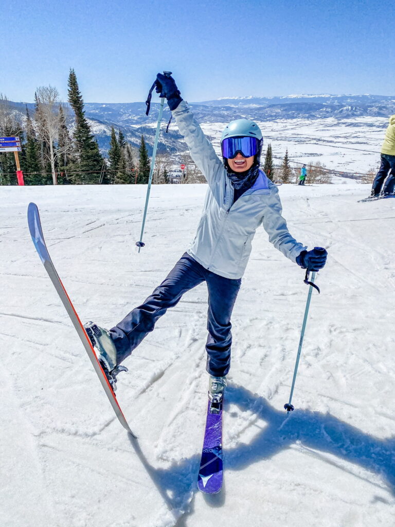 Skiing in Steamboat Springs, Colorado. What to wear Skiing. 